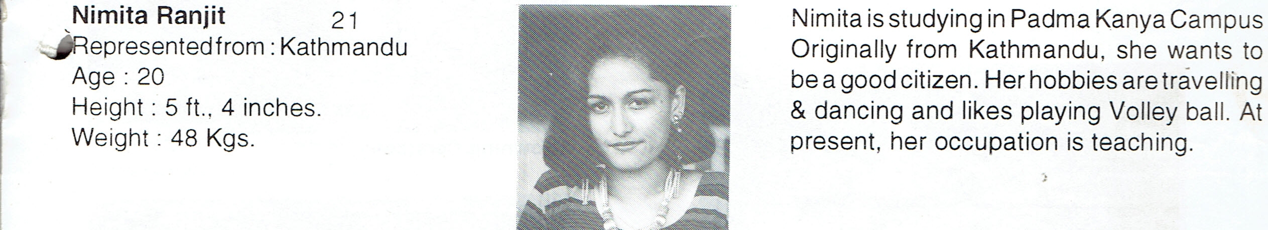 Nimita Ranjit